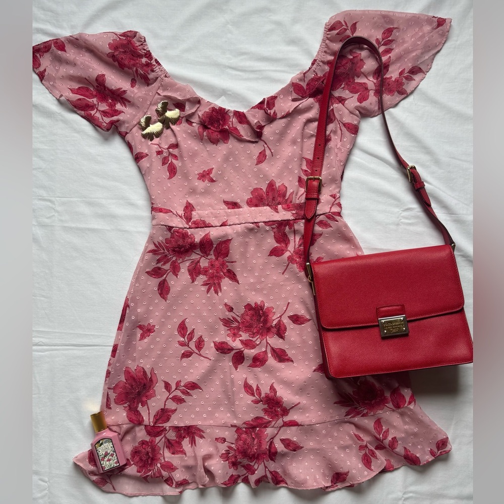 Pink Midi Sundress with Flutter Sleeves